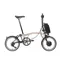 Brompton M4L C-Line 2024 Electric Folding Bike - Dune Sand